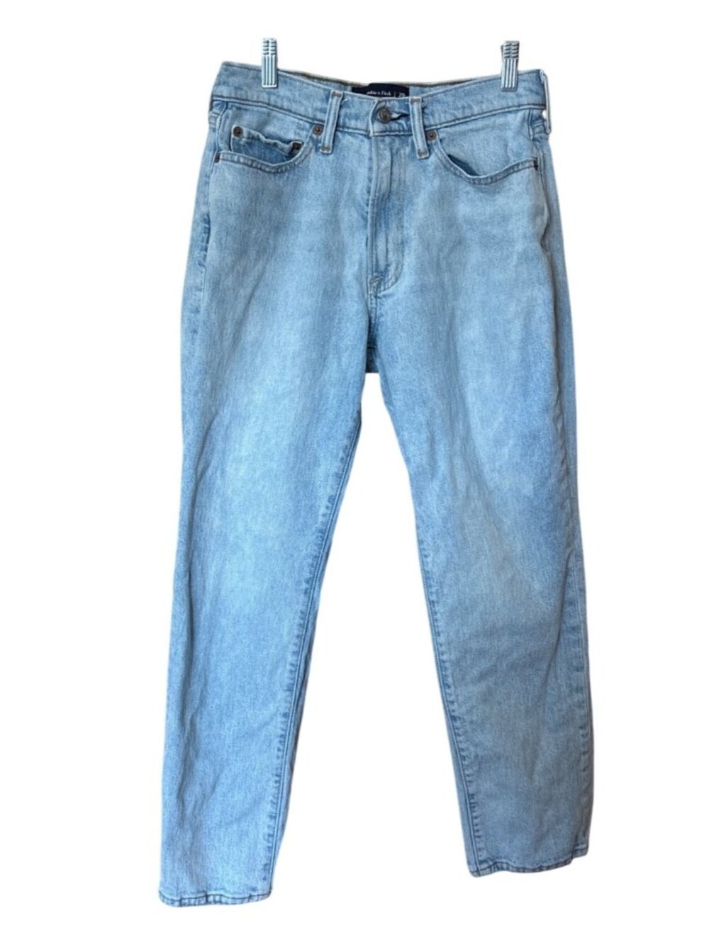 Abercrombie & Fitch Mens Light Wash Jeans 29W 30L Athletic Straight A&F Vintage